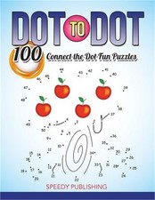 Dot to Dot 100 Connect the Dot Fun Puzzles Paperback or Softback 