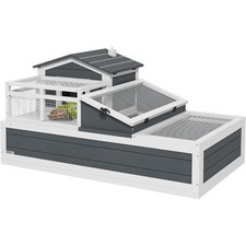 3-Story Wooden Tortoise Enclosure with Balcony, Openable Roof, Ladder  Tray,