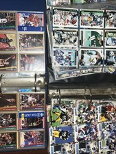 2 BINDERS FULL OF SPORTS CARDS  MORE, BASKETBALL, FOOTBALL, BASEBALL, MARVEL,