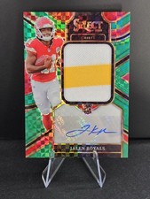 2025 Panini Select Jalen Royals Rookie Patch Auto Green Prizm /5
