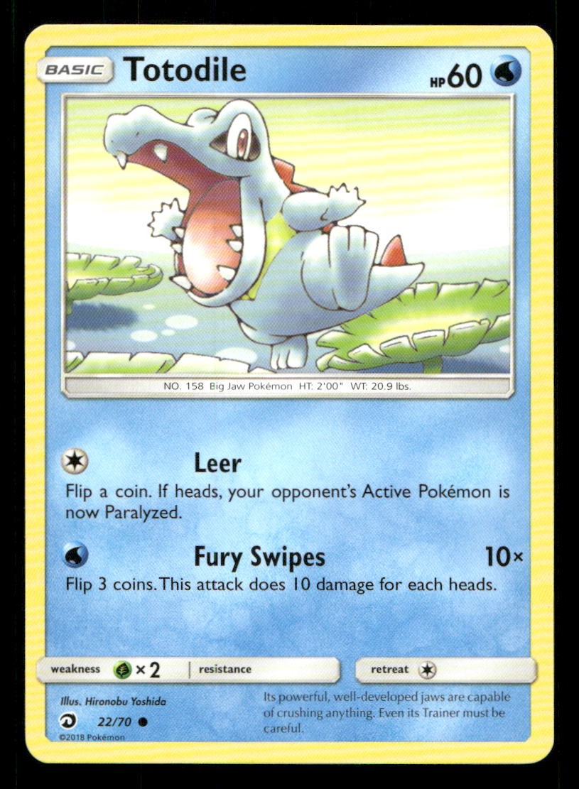 Totodile 22/70 Dragon Majesty NM/M Pokemon