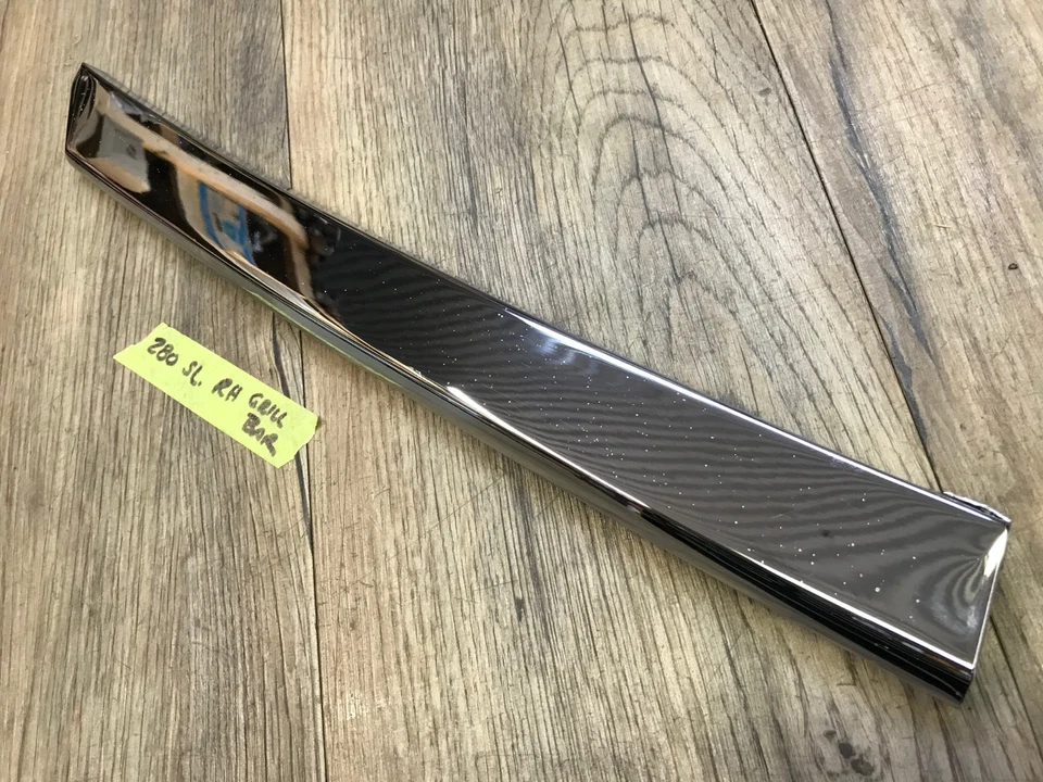MERCEDES-BENZ M/B W113 PAGODA 230SL 250SL 280SL 二手 原始设备制造商 右握 CHROME GRILL BAR F-A — 第 3/4 张图片