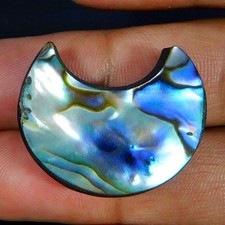 Venta al por mayor 40,75 quilates. Piedra preciosa natural prodigiosa Paua abulón concha luna creciente