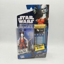 Aurra Sing CW11 2010 STAR WARS The Clone Wars TCW MOC NEW Bubble Damage