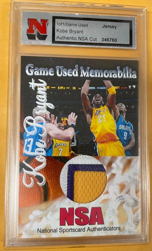 Kobe Bryant v Orlando Game Worn Jersey 2010 National Sports Authenticator 1/1 GU