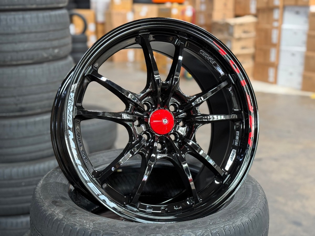 New 17x8 Mugen MF10 Design BLACK (4 wheel) 4x114.3 Fit Honda