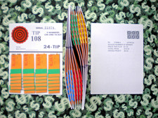 1 Dozen  24 REGULAR "NOT Sure" TIP BOARDS 101-116 5 on 1 Ticket Jar Pull Tabs