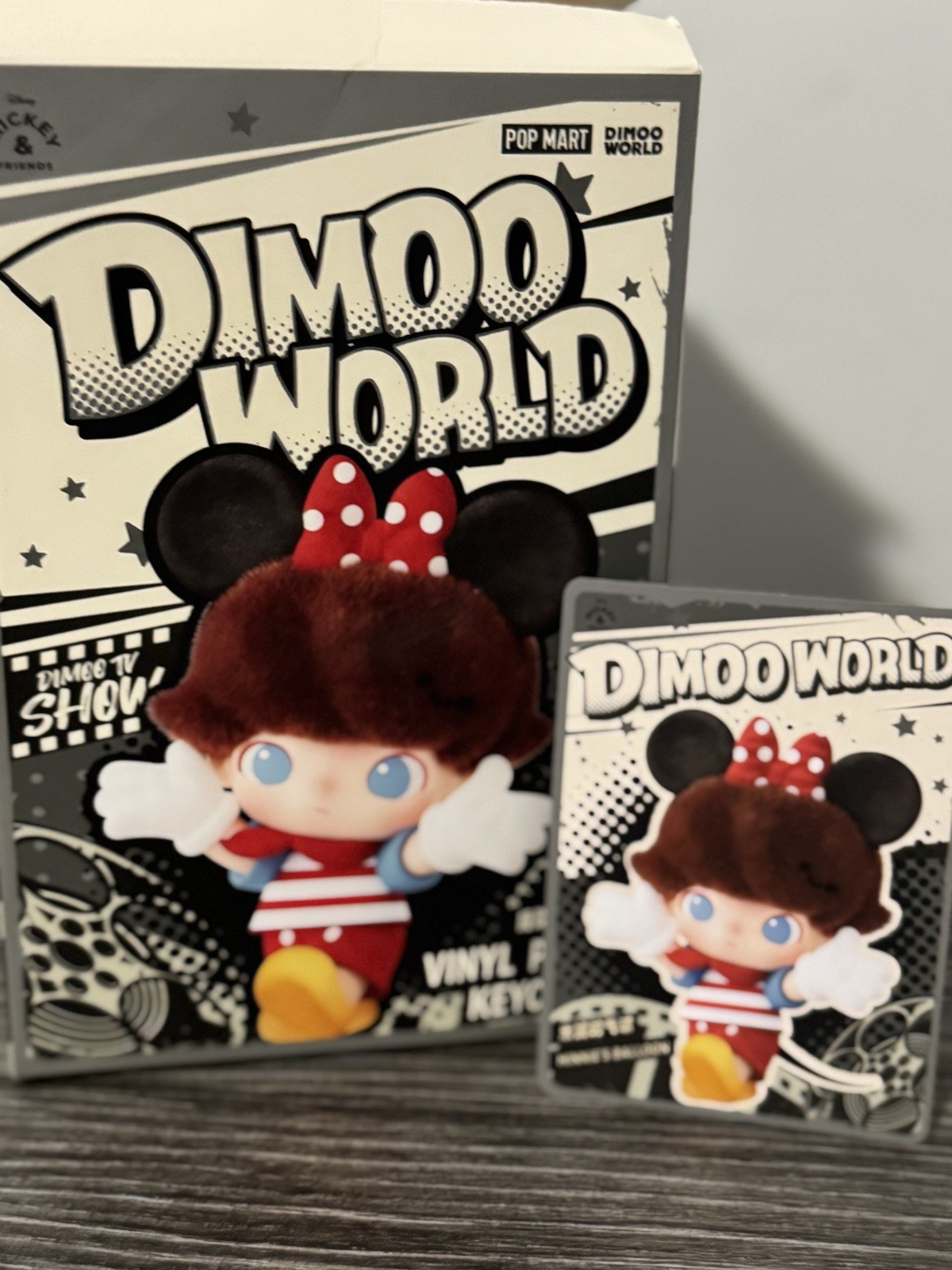 DIMOO WORLD × DISNEY Series-Vinyl Plush Keychain Minnie's Balloon