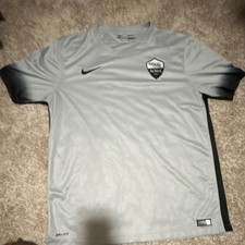 Nike AS Roma Dri-FIT Soccer Jersey Gray/Black Roma 1927 Patch