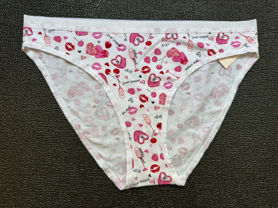 Lot 5 Victoria's Secret sz M Stretch Cotton Bikini Panty Underwear Bundle Pack - Image 2 of 4