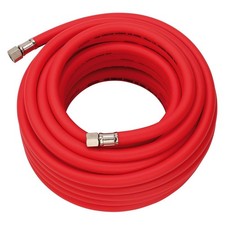 Draper 31731 Hybrid Air Hose 15m x 10mm Bore 1/4" BSP High Vis Red Air Line