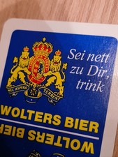 Super Erhaltung Altes Skatblatt Werbung "Hofbrauhaus Wolters" TOP