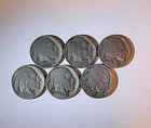 Buffalo Nickles (6 Coins) Dates Unclear Indian Head