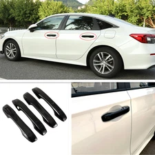 Fit For Honda Civic 2022 2023 Bright black Car Door Handles Cover Trim 4pcs new