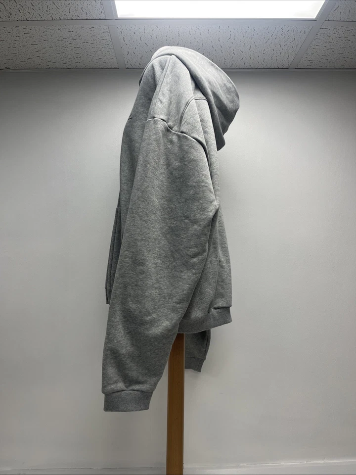 Nike Standard Issue Full-Zip Grey Hoodie Size M R15 - image 2 of 4