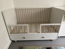 White IKEA Cot Bed with Storage Drawer, Excellent Condition