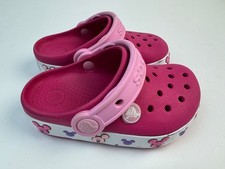 Crocs Crocband Funlab Light Up Disney Minnie Mouse Friends Pink Girls Kids C8