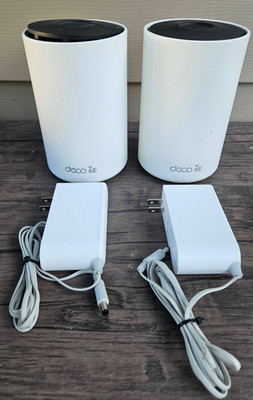 LOT OF 2 TP-Link Deco XE5300 WiFi 6E Mesh Router R2