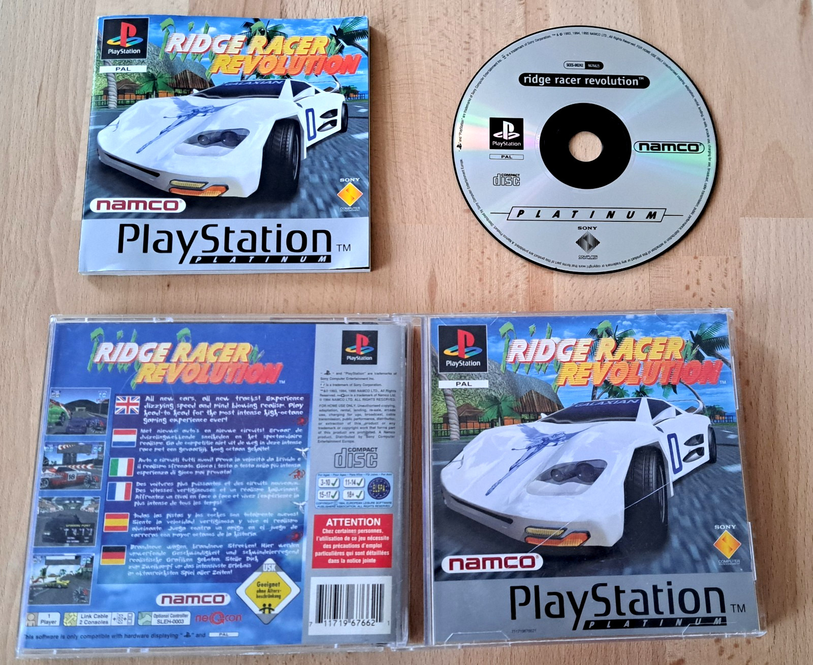 Playstation PS1 Ridge Racer Revolution [PAL (Fr)] CIB Boîte Notice PS One *JRF