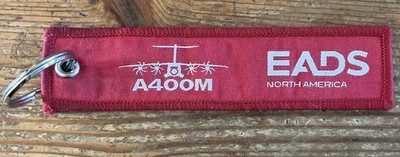 Remove Before Flight Key Chain Tag EADS A400M Jet Airplane Tag Parachute