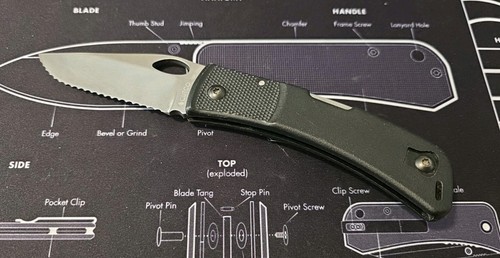 Cutco 1891 Lockback Messer Double-D Wellenschliff Klinge Taskco