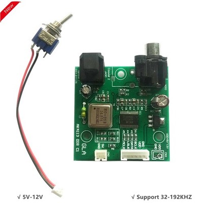 SPDIF Coaxial Optical Fiber AK4113 Audio Receiver I2S Output Sampling 32-192KH #