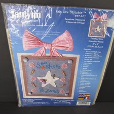 Seashore Treasures Shells Felt Like Stitchin' Janlynn Mixed Media Stitching Kit