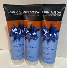 John Frieda  Blue Crush   For Brunette Hair  Blue Conditioner  8.3 oz X 3 