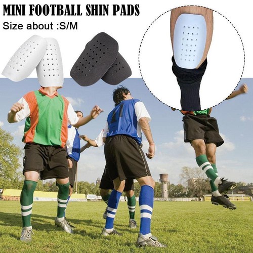 Mini Football Shin Pads Adult Breathable Hole Shin Guard E1 Plate Insert Q V8K9 - Picture 2 of 16