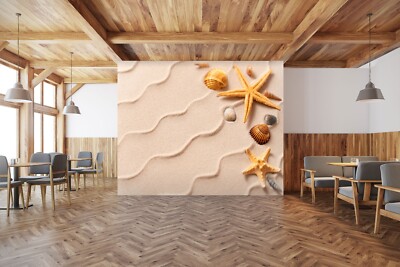 3D Beach Starfish G10280 Wallpaper Wall Murals Removable Self-adhesive Honey