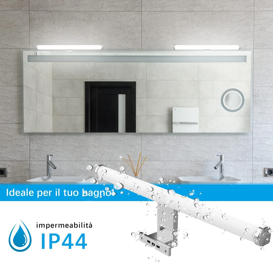 LED Spiegelleuchte für das BadSpiegellampe Badezimmer 40cm 10W 1200lmSuperhel... - Bild 4 von 4