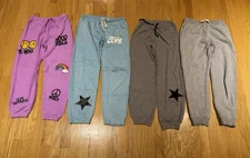 Lot Of 4 Girls Sweatpants Size L, Vintage Havana, Nautica, Fbz, Random