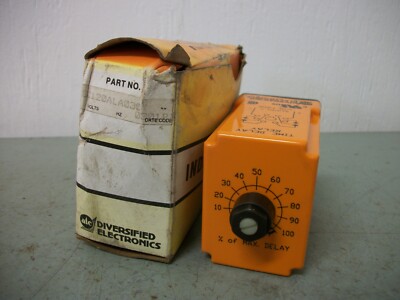 ATC DIVERSIFIED ELECTRONICS TIME DELAY RELAY TUC120ALA030 0-100SEC 120VOLT NIB