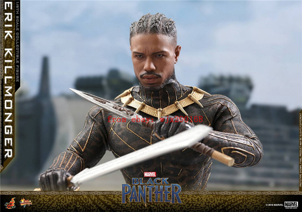 HotToys HT MMS471 1/6 Black Panther Erik Killmonger Figure HotToys HT MMS471 1/6 Black Panther Erik Killmonger Figure