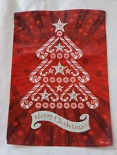 Merry Christmas Garden Flag 12 X 18 Double Sided