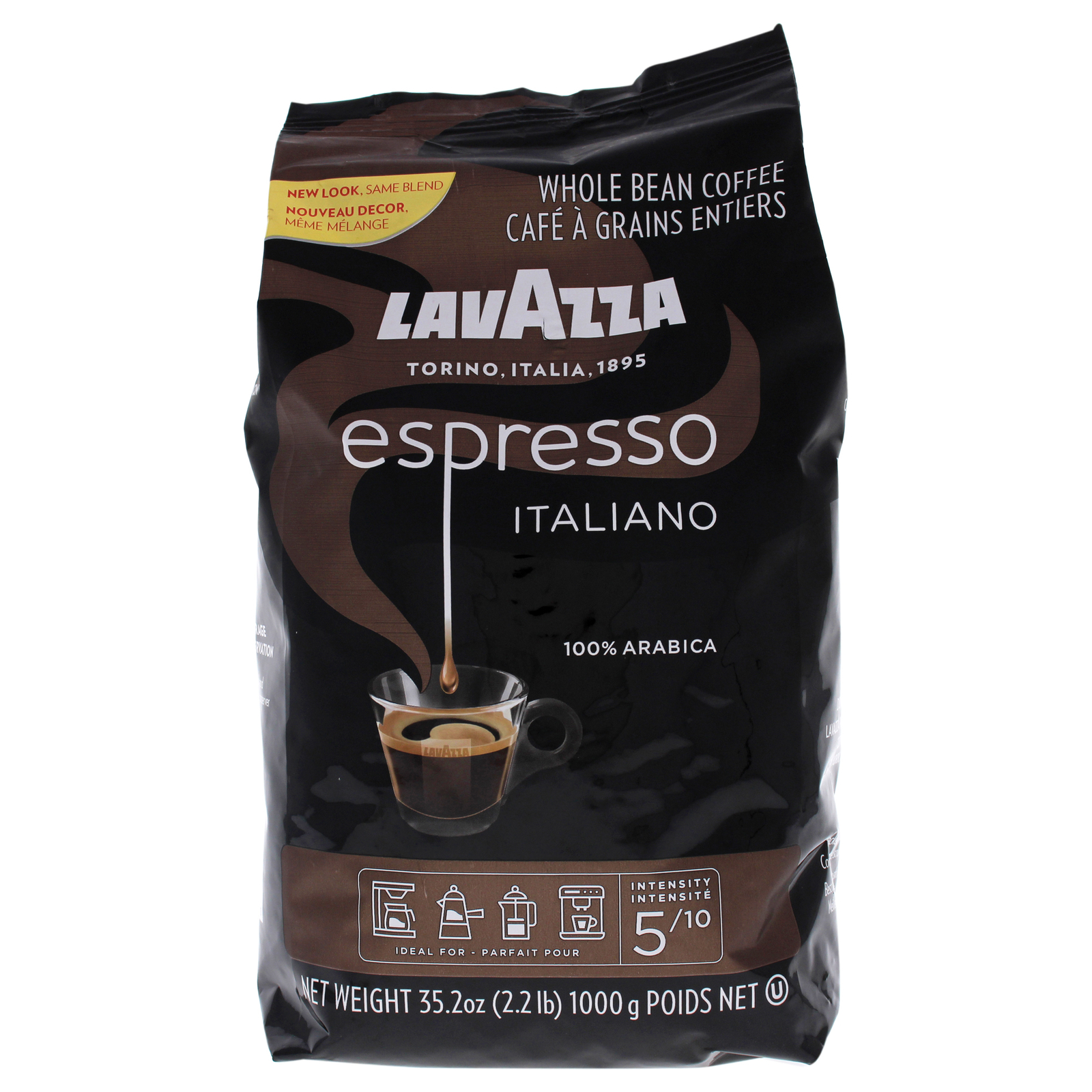 Caffe Espresso Italiano Medium Roast Whole Bean Coffee by Lavazza - 35.2 oz