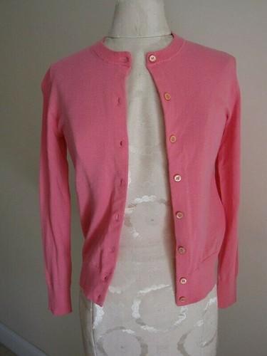 NWOT J. Crew Women cotton Pink button 