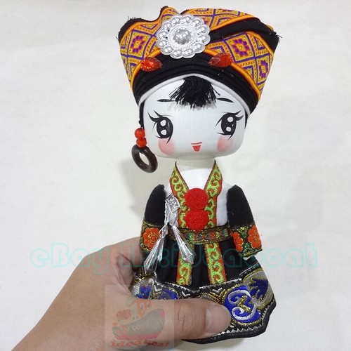 (19~21cm tall) Q-Doll Headwear Beauty Girl Figurine Doll Chinese Ethnic Minority - Picture 69 of 133
