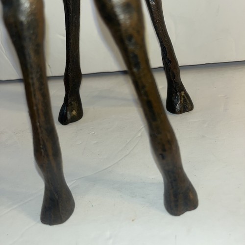 VTG 60s Heavy Cast Iron Giraffe Art Figurine Statue Decor Animal 15.5” Door Stop - Picture 9 of 13