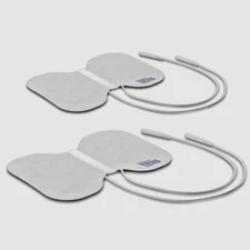 DISCOUNT TENS 4"x 6" Premium Wired, Butterfly Electrode Pads, 2 Pair