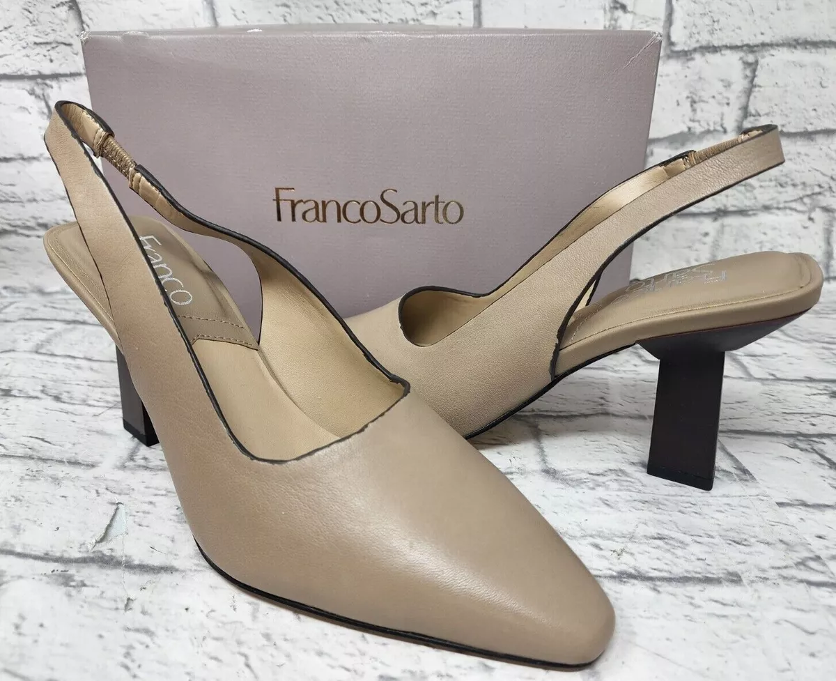 Taupe slingbacks hotsell