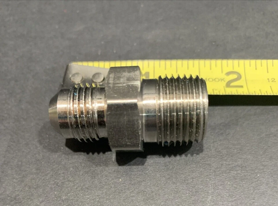 PARKER SS316 5/8 X 1/2” (Male) AN816-10-8K ASTM A389Hose Fitting Lot Of 6 NEW - Image 4 of 4