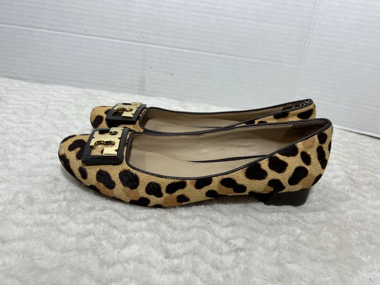 Pompa logo capelli di polpaccio donna Tory Burch Gigi 5 5 milioni in tacchi punta tonda leopardata $328