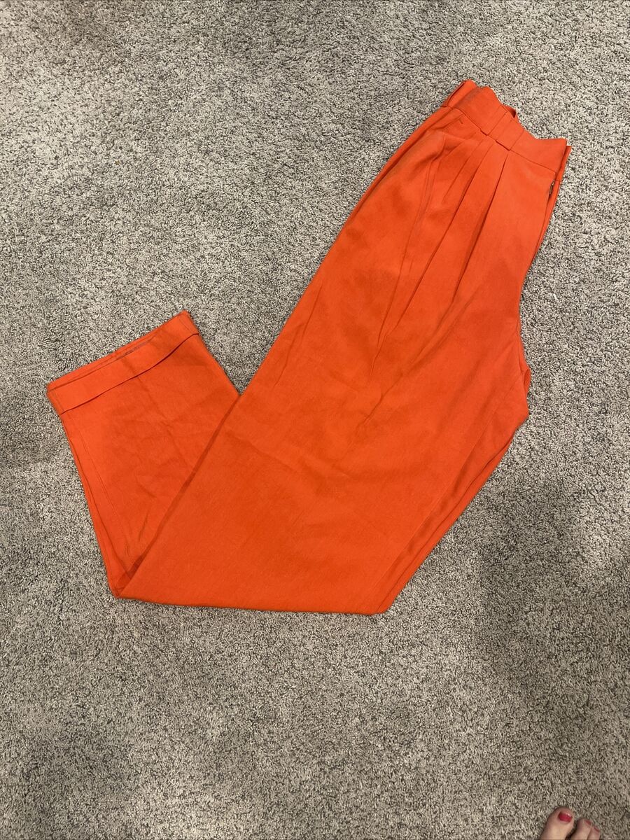 Gianni Versace 90s Vintage 100% Silk Pants, Size 46 With Gianni Versace 90s Vintage 100% Silk Pants, Size 46 With