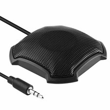 Desktop Conference Microphone 360 Omnidirectional Condenser 3.5mm B9L7