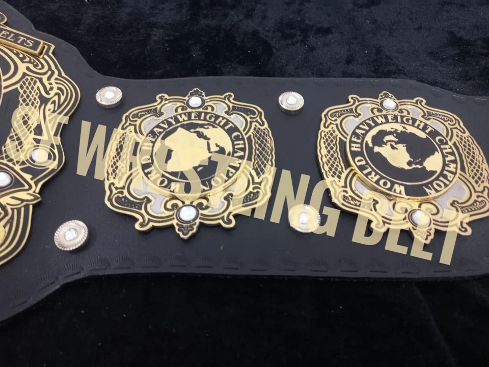 Nuevo Cinturón Campeonato Mundial de Lucha Peso Pesado Tamaño Adulto Réplica 4mm Foto 4 de 4