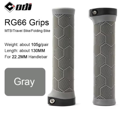 ODI Mountainbike und BMX Lenkergriffe Lock On Anti-Rutsch Gummi Grau