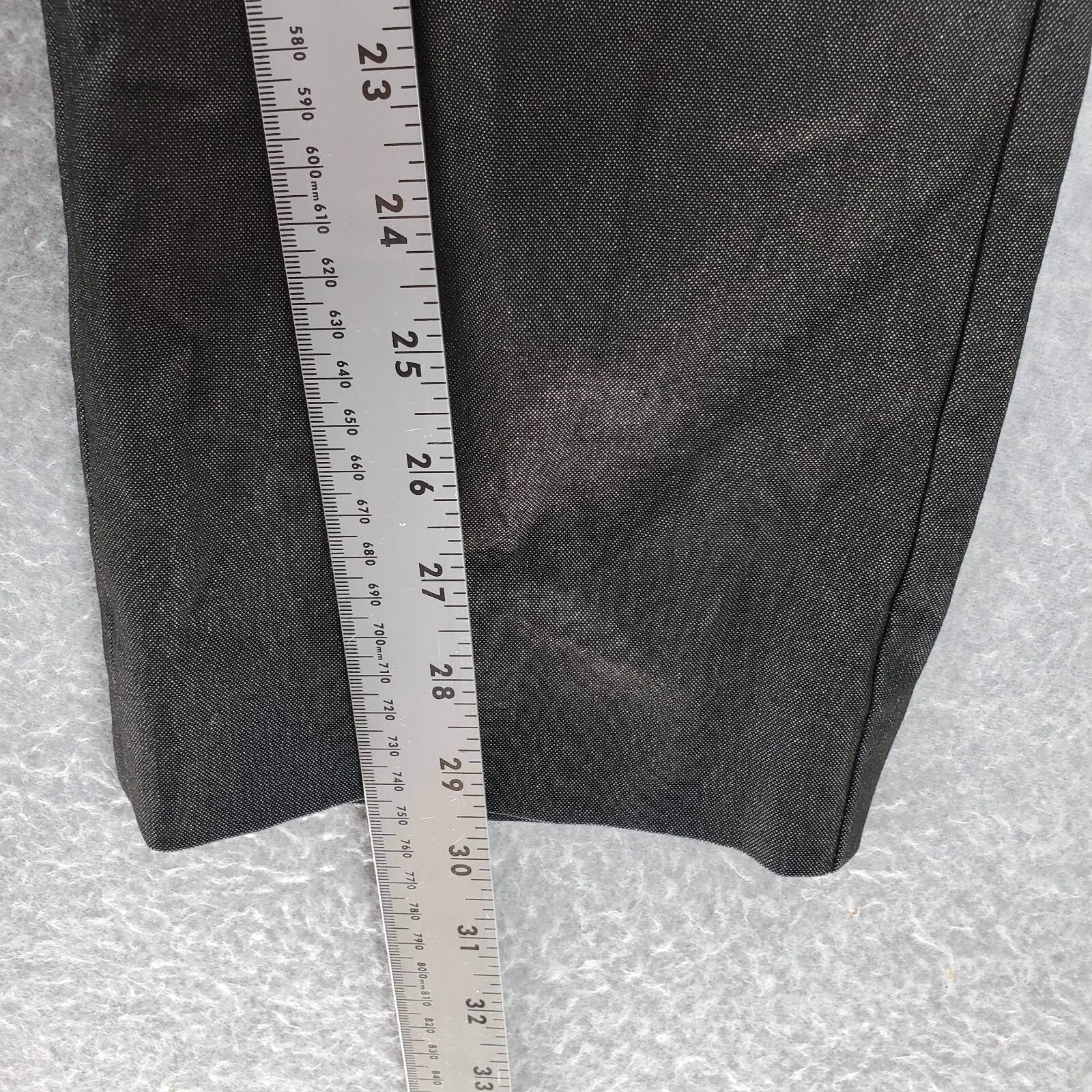 Express Women Pants 2 Gray Dress Bootcut Low Rise Pockets 29.5" Inseam