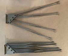 Vintage MCM Pair of Knape Vogt K-venience 550 Chrome Trouser Skirt Hanger/Racks