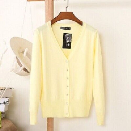 Womens Cardigan Long Sleeve Ladies Knitted Top Outwear Cardigans Plus Size 8-24 - Bild 28 von 30